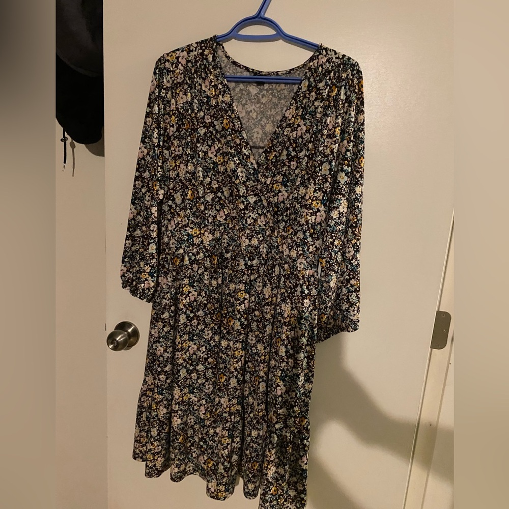 Torrid Multicolor Floral fall dress